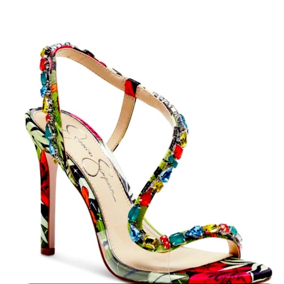 Jessica Simpson Jaycin High Heel in Black Blossom - Picture 5 of 11